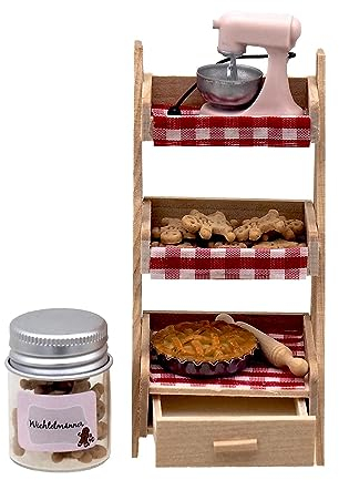 Wichtel Zubehör Backen Treppenregal Mini Weihnachten Set 6-teilig