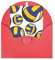 Blaue Volleyball-Druck-Grußkarten Farbige Leere Geburtstagskarten Mit Umschlägen Dankeskarten Weihnachtskarten Für Alle Anlässe