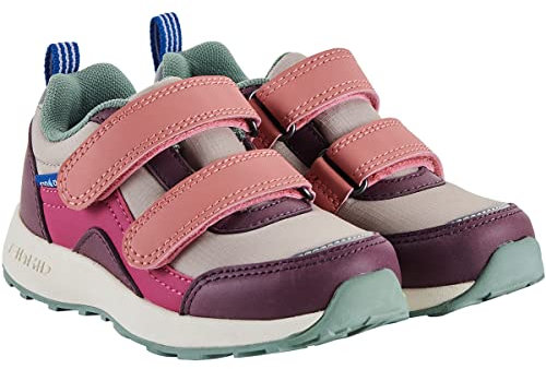 Finkid Kinder Sammakko Schuhe, Eggplant- Green Bay, EU 34