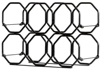 Range-Bouteilles métal Pliable (H22 cm) Elio Noir