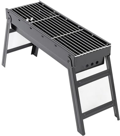 Asador Barbacoa, Barbacoa Plegable, Portátil, Ligera, Parrilla Ahumadora, Camping, Senderismo, Picnic, Fiesta De Fiesta (Size : A)