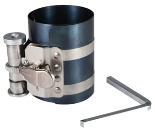 CGEAMDY Kolbenring Kompressor, Kolbenring Spannband, Kolbenspannband, Auto Kolbenring Feder, Kolbenringfeder Einstellbare Ratsche Kolben Installateur(75mm)