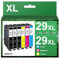 LOFBLAT 29XL Tintenpatrone für Epson 29 29XL Tintenpatrone für Epson Expression Home XP-235 XP-255 XP-245 XP-345 XP-352 XP-445 XP-452 XP-432 XP-335 XP-342 (Schwarz, Cyan, Magenta, Gelb, 6 Pack)