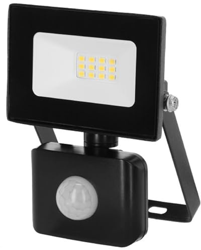 Kerbl LED-Strahler für den Außenbereich mit Bewegungsmelder, Außenbeleuchtung, 10 W, 8,8 x 12,5 x 4,5 cm, einstellbarer Winkel, 2 Jahre Garantie