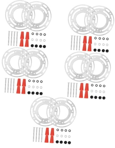 Ciieeo 10sets Light Mounting Bracket for Ceiling Light Fixture Steel Crossbar Plate Set Screws for Mounting Pendant Lamps in Hallways