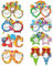 8 Stück Einschulung Deko 2025,Schulanfang Schulkind Brille,Schuleinführung Tischdeko Geschenke Mädchen Junge Partybrillen,Buchstaben 123-Brille Set,Einschulungsdeko Papier Partybrille,für Kinder Party