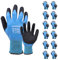 Baratec 12 Pairs of Waterproof Latex Safety Gloves - Perfect Waterproof Work Gloves XL for Men & Women, Ideal for Gardening and Work Safety - Ensuring Maximum Protection - Size 10
