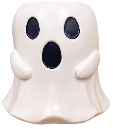 Zqkimzi Macetas De Halloween, Soporte para Plantas Fantasma, Macetero Suculento De Resina, Macetero Creativo De Halloween, Macetero Fantasma, Macetero para Plantas De Halloween