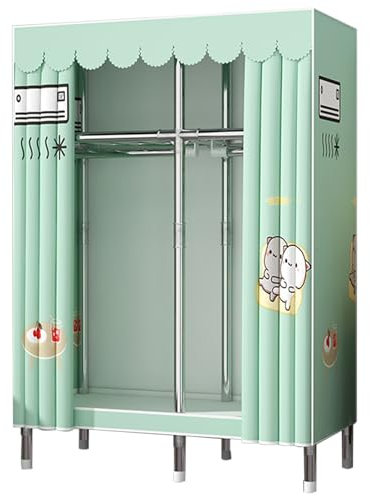 Armoire de Rangement Dressing Armoire à vêtements pour Chambre à Coucher, Armoire en Toile, Armoire Ouverte, avec Compartiments à tringles de Suspension, armoires en Tissu, placards 105x45x1
