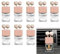 Ambientador de Aire para Coche, Vacía Aromaterapia Ambientadores para Coche, Aceite Esencial De Aromaterapia Para Coche, 8 Piezas 8 ml Colgar Perfume Difusor de Aceites Esenciales Decoración