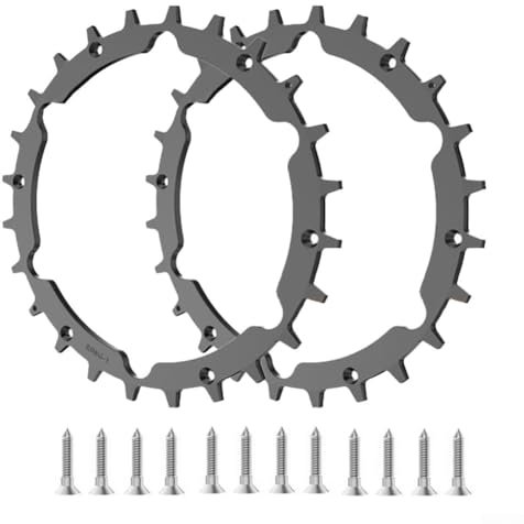 HpLive Crampons pour robot tondeuse à gazon, rouleau antidérapant de 212 mm, roue de traction, clou antidérapant pour accessoires, roues hors roue, encore plus d'adhérence pour tondeuse de jardin