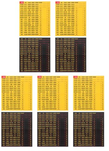 LAPYAPPE 10feuilles Étiquettes Autocollantes Pour Disjoncteurs Lot De Étiquettes De Boîte Électrique Auto-adhésives Pour Identification De Panneaux Électriques Et Boîtes à Fusibles