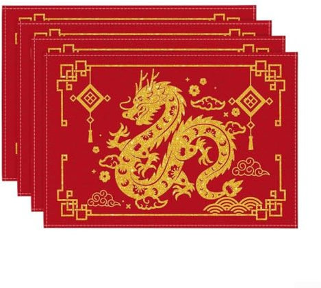 Chemin de table chinois pour décoration d'intérieur - 33 x 183 cm - Décoration de cuisine pour événements spéciaux et usage quotidien (Mat A)