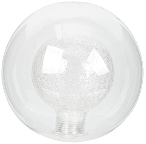 IWOWHERO Ersatz Glaskugel Lampenschirm G9 Doppelglas Klar Rund 120mm Wandleuchte Wohnzimmerbeleuchtung