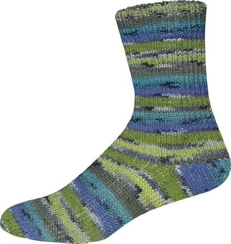 KK-Kollektion Sensitive Socks Color 72 - petrol/oliv/hellgrün