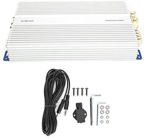 Amplificatore audio GearWell, amplificatore stereo su subwoofer 950W × 1 a 2 ohm per auto, amplificatore di potenza del canale mono veicolo, booster audio subwoofer per auto