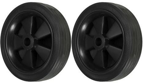 Lot de 2 roues de compresseur d'air silencieuses et durables avec trou de montage de 20 mm - Roulettes robustes - Accessoires de mobilité