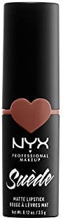 NYX Professional Makeup Lippenstift - Suede Matte Lipstick, superleichter & pudriger Lippenstift, intensiv mattes Finish, 3,5 g, Rosé the Day 03