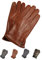 AKAROA ESTD 2019 Lederhandschuhe Herren MAX, Touchscreen Funktion, italienisches Leder, recyceltes Strickfutter aus 50% Kaschmir und 50% Wolle, 5 Größen S - XXL, cognac, XXL-10,5