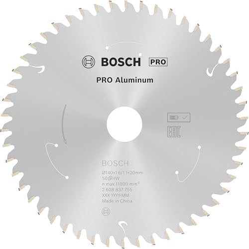 Bosch Professional 1x Lame de scie circulaire Expert (for Aluminium, 140 x 20 x 1,6 mm, 50 dents, accessoire de scie circulaire sans fil)
