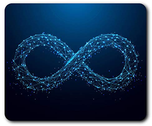 Destination Vinyl Ltd Infinity Sign Technology Innovation Mouse Mat Pad Computer PC Laptop Gaming Office Home Desk Accessory Gadget 3971