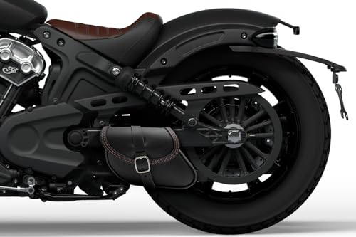 ends cuoio, Schwingentasche aus Leder, Satteltasche kompatibel mit Indian Scout Bobber, 101 Scout, Sport Scout, Scout Rouge, Scout Sixty -Magnetische Schnellverschlüsse - (Kakao-nähte)