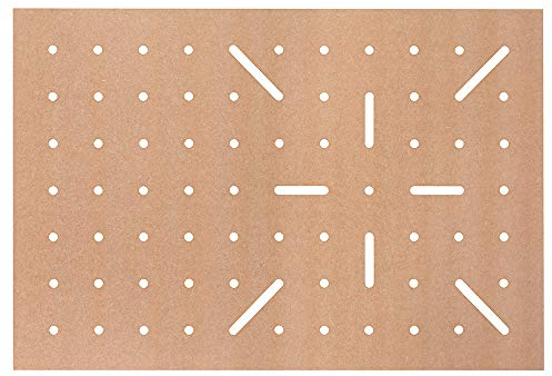 Platte für DICTUM Multifunktionstisch PRO, Lochmuster X61, MDF braun