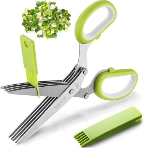 Set di forbici per erbe aromatiche con 5 lame in acciaio INOX