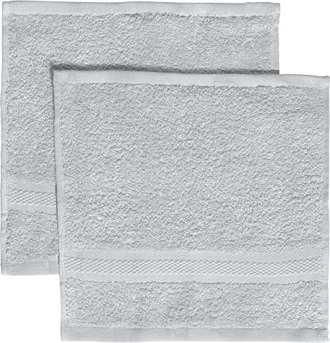 REDBEST Seiftuch 2er-Pack Chicago Silber Größe 30x30 cm - saugstark, strapazierfähig, ideal für Reisen, Sport (weitere Farben)