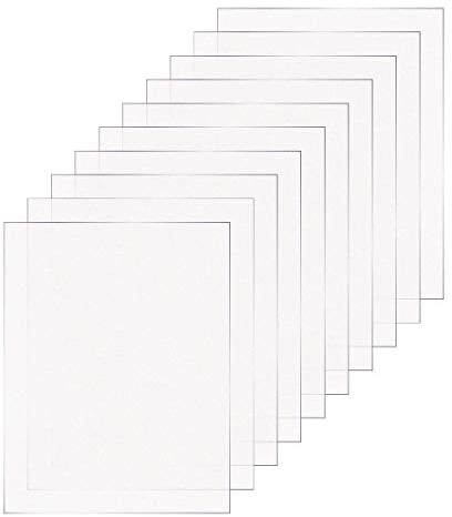 Acrylglas 10 Stück Set 2-10mm Transparent Glasklar Scheibe Materialstärke und Größe Wählbar (4mm, DIN A6 297x210mm