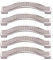 BOZONLI 5 Pack Strass Kristall Schrank Griffe Möbelgriffe Schrankgriffe (160mm, Weiß)