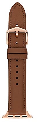Fossil Armband kompatibel mit Apple Watch, 38/40/41 mm 18 mm Braunes Leder, S181499