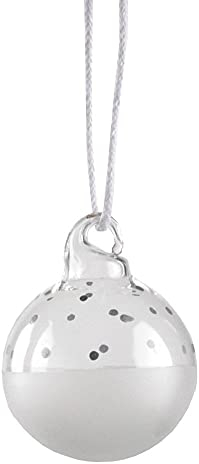 Räder Hängender Schmuck 4er Silber Glas Dia:3cm Weihnachtsdekoration Glaskugel Hängend Klassisch Weihnacht