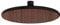 WENKO Douchette Ciel de Pluie Watersaving Wood, Pomme de Douche Durable, Aspect Bois, économie d'eau, Confort Total, raccord Universel ½ et adapté aux Chauffe-Eau instantanés, Ø 22,5 cm, Marron/Noir