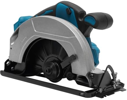 Kreissäge Circular Saw Handkreissäge mit Schiene 178mm,Akku Handkreissäge Sägeblatt 18V4500RPM für Holz(ohne Akku)