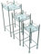 3er Set Blumentisch Blumentopfständer Schmiedeeisen Sukkulente Blumenregal Mehrschichtiger Pflanzenständer für Zuhause Balkon Wohnzimmer Garten Hinterhof