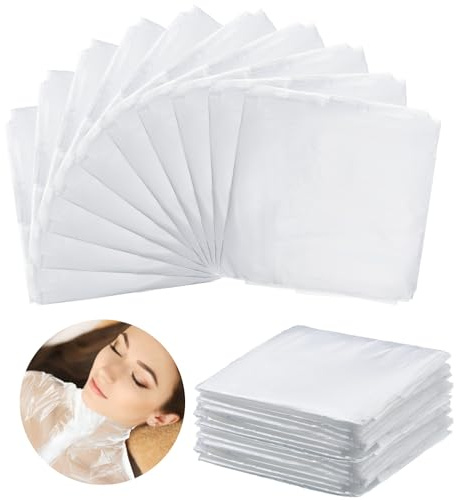 Teling 150 Pcs Disposable Sauna Body Wrap, 47x83 Inch PE Blanket Liners