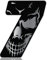 Skino Eu Numeri di partenza per auto, moto, in vinile, con teschio, nero, argento, per moto, motocross, motorsport da corsa, numero Tuning 7 N 257