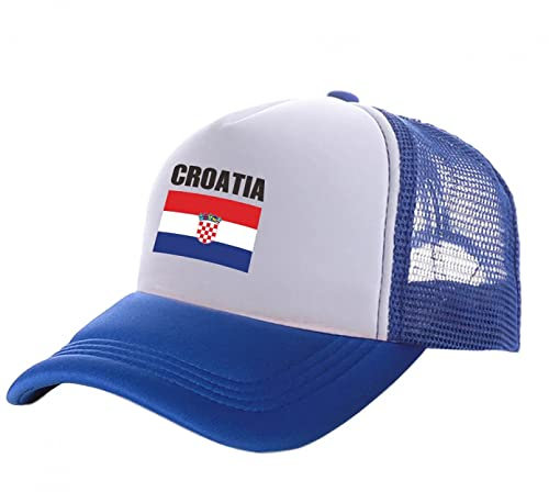 Baseballkappe Hiphop Sonnenhut Kroatien Trucker Caps Männer Kroatien Hut Baseballkappe Coole Sommer Unisex Mesh Net Caps Snapback Einstellbar Geburtstagsgeschenke