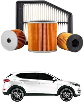 Kit 4 Filtri Tagliando compatibile con HYUNDAI Tucson 1.7 CRDi 85 kw Diesel 2015-2020