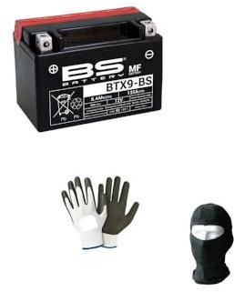 Compatible avec KT-M Duke 620 da ANNÉE 1996 al 1998 Batterie YTX9-BS BS BTX9-BS FOURNIE PRÊTE À l'emploi 8AH ??AMPÈRE 12 Volts Batteries pour Moto Scooter 150X87X105MM