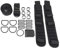 Myhoomowe Tauchen Backplate DIR Harness BCD Halter Schrittgurt Set GewichtsgüRtel TauchzubehöR Schwarz