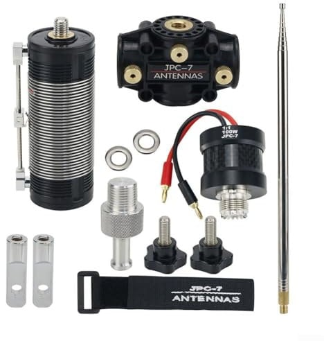 SPORTARC JPC7 PAC12 Upgraded Shortwave Antenna Kit Designed For Radio Hobbyists (V antenna gold plated copper +telescopic antenna)