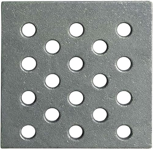 Lunaway - Griglia in ghisa per raccolta cenere | Dimensioni 16 x 16 cm Spessore 1 cm | Adatta per Camini e Stufe | Resistente | Design Moderno