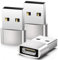 BRV Explorer Adaptador USB C a USB 3 Pack, Adaptador USB C Hembra a USB Macho, Adaptador USB a Tipo C, Convertidor Cable Cargador Tipo A Compatible con iPhone 15/14/13/12, Galaxy S21/S22/S23