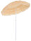 Outsunny Parasol de Plage Jardin Design Hawai 160 cm Raphia Artificiel Beige