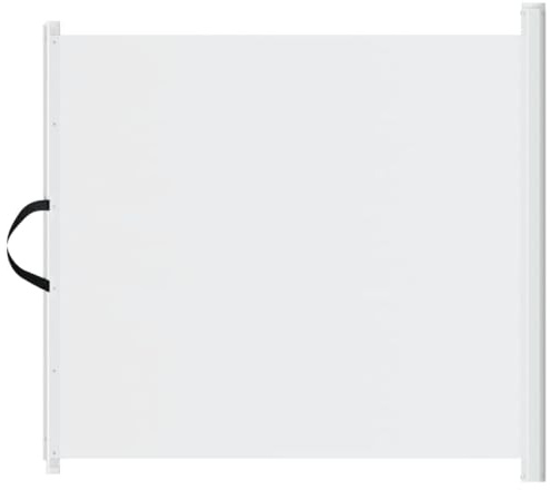 vidaXL Haustier-Barriere Ausziehbar Weiß 117,5x125 cm