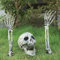 Halloween Decorazioni Scheletro Addobbi Esterno Gadget Casa Teschio Giardino Allestimento Oggetti Scheletri Esterne Decori Horror Kit Party Festa Porta Cose Decorazione Addobbo