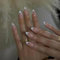 SXVME 30 Pcs Acrylic Press on Nails Short Almond, White French Tip False Nails Short Pointed Stiletto, Natural Nude Fake Nails Set Classic Soft Gel Stick on Nail for Women Daily Wedding Wear