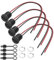 YACSEJAO 2 Pin Type-C Female Chassis 22AWG USB C Female Socket Connector 3A Waterproof Jack Female Charging Port(4PCS)